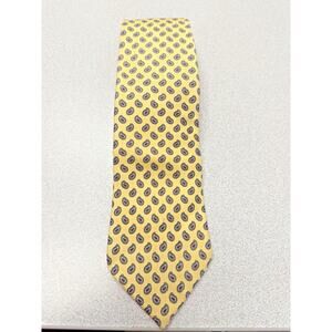 AUSTIN REED OF REGENT STREET Vintage Yellow, Blu/Red Paisley Tie 54” x 3 1/2"